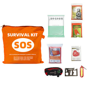 <span class=keywords><strong>Kit</strong></span> de supervivencia para acampar multifuncional portátil 3L superventas para aventuras al aire libre linternas brújula toallas hechas de plástico - Product Image 1