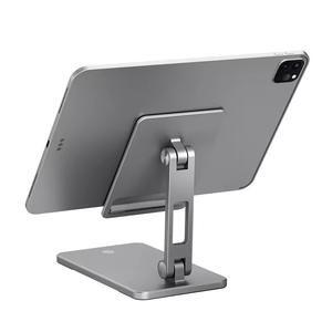 แท่นวางโทรศัพท์มือถือแบบพับได้สำหรับแท็บเล็ตและสมาร์ทโฟน ใช้ได้กับ iPad iPhone และวางบนโต๊ะได้ - Product Image 1
