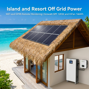 Sistema de Almacenamiento de Energía Solar de 12KW Growatt SPF MPPT Grid HiFan con Batería de 16kWh, Estación de Carga para Vehículos Eléctricos, Uso Comercial - Product Image 6