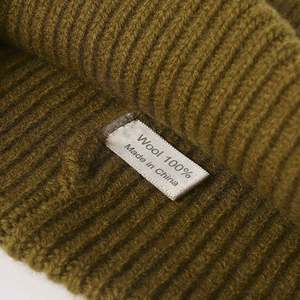 Bonnet en laine 100 % de luxe pour femme, couleur unie, tricoté, idéal pour l'hiver et les voyages (vente en gros) - Product Image 5