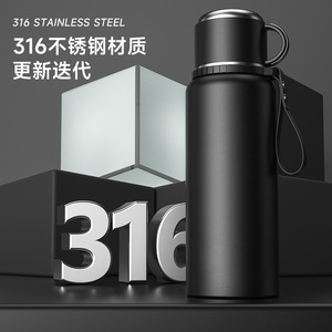 Insulated Tea Cup 2000Ml Vacuum 316 Stainless Steel Large Capacity With Digital Lid For Home Office Travel - Product Image 4