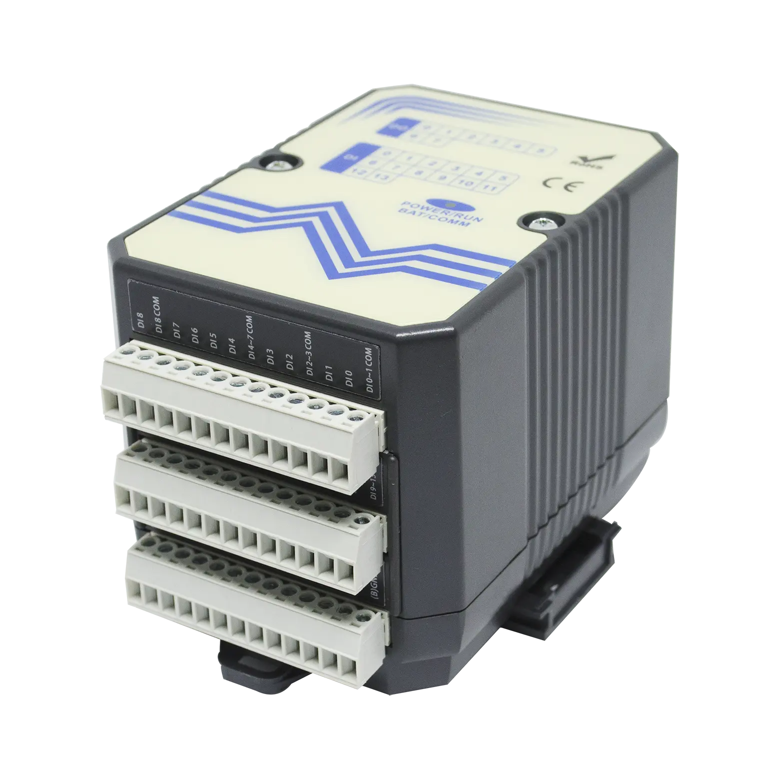 産業用PLCプログラミングコントローラーイーサネットPLCコントローラーMODBUS TCP-IP/RTU 14DI 8DO 4AI 2AO、SDメモリーカード付き (A-5389)