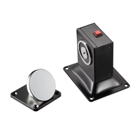 Support de porte magnétique électrique au sol et au mur pour sortie de secours