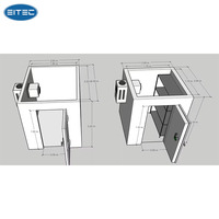 Unité de condensation murale Copeland Monobloc 1 CV 1,5 CV 2 CV 3 CV pour chambre froide et congélateur, moteur économe en énergie