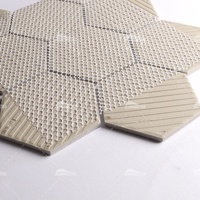 Carreaux de mosaïque hexagonaux mats imprimés par jet d'encre Bluwhale Tile One Stop Supply, carreaux de sol pour piscine, antidérapants