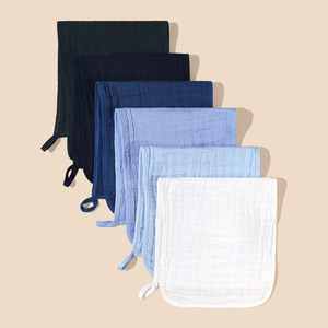 Taille personnalisée 100% Coton Biologique Burp Chiffon Nouveau-Né Salive Serviette de Lavage Chiffon Mousseline Burp Chiffons pour Bébés - Product Image 2