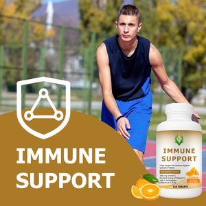 Private Label Immune Support Tablets Vitamin C D Antioxidants Vitamin A C E Chewable Tablets Support Immune System Citrus Flavor - Product Image 5