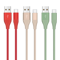 Kabel USB-A ke Type-C 3AFast Charging Micro USB Konduktor Tembaga Murni Bahan TPE Terjalin Transfer Data Kecepatan Tinggi Standar Kabel USB