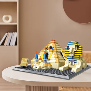 Wange 4210 Gran Pirámide de Giza, El Cairo, Egipto, Escena Arquitectónica Mundial, Atracciones, Juego de Bloques de Construcción de Plástico Unisex, Juguete - Product Image 3