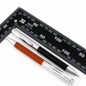 ปากกาโรลเลอร์บอลหนังธุรกิจสุดหรู ปากกาลูกลื่นโลหะสแตนเลส - Product Image 6