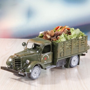 TM810 Retro Tin Car Liberation Truck Model Decoración Vintage Nostálgico Clásico Metal Crafts Home Bar Loft Decor - Product Image 5