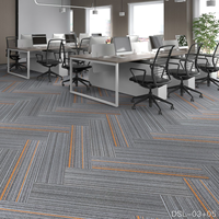 Dalles de moquette tuftées imperméables pour bureau, style moderne, à boucles, 100x33cm, antidérapantes, pour hôtels et salles de conférence