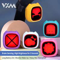 Feu arrière de vélo intelligent à détection de freinage, lampe d'avertissement LED pour cyclisme, étanche et rechargeable, éclairage de sécurité pour la conduite nocturne