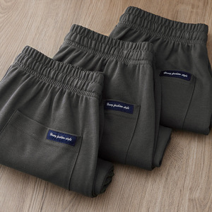 MTR3338 Pantaloncini Streetwear Personalizzati in Misto Cotone con Coulisse in French Terry, Taglie Forti da Uomo - Product Image 5