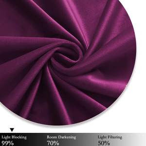 Œillets occultants 100% polyester, 1 pièce, rideaux en tissu velours pour fenêtre de chambre à coucher, salon et chambre à coucher - Product Image 4