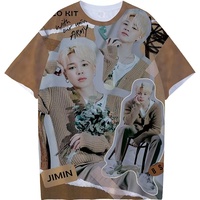 T-shirt décontracté unisexe à manches courtes et col rond, imprimé sur mesure, 100 % polyester de haute qualité, avec motif 3D, coupe oversize, écologique