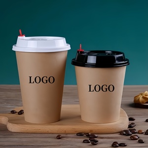 Tasse à café papier thermique couleur ventouses Bagasse personnalisé nouilles érythréennes marque bambou + pulpe + café + tasse Dessert - Product Image 1