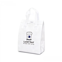 Sac isotherme en aluminium non tissé avec logo personnalisé pour la livraison de café, sac à emporter pour aliments chauds, prix de gros pour les cafés
