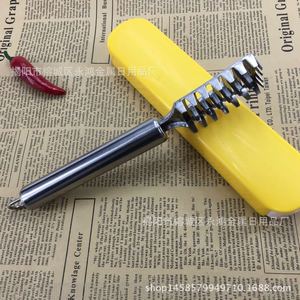 Stainless Steel <b>Fish</b> <b>Scaler</b> With Metal Handle Dishwasher Safe Kitchen Tool For Seafood Preparation - Product Image 4