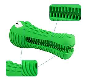 Spazzolino per cani Stick per masticatori aggressivi per la pulizia dei denti per animali domestici cura dentale cigolante cane masticare giocattolo dal suono durevole cane molare Stick - Product Image 3