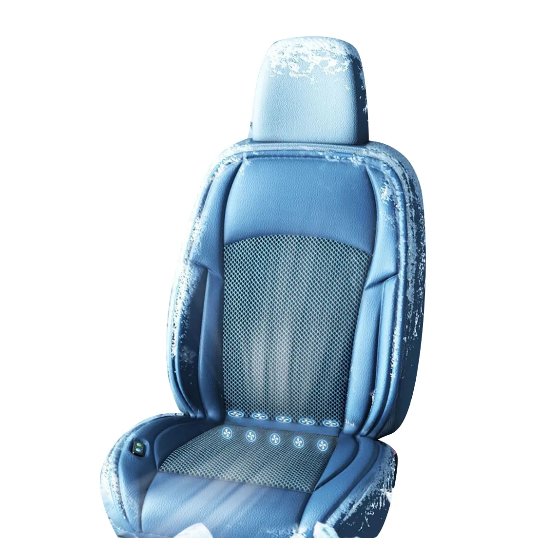 Otomatik iç aksesuar 12v 24v güçlü fan akıllı masaj ısı removol havalandırma için soğutma araba koltuk minderi