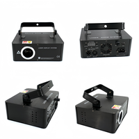 Proyector láser 3 en 1 1W FLL RGB a Color y escáner de animación 3D para puesta en escena para DMX DJ Disco Club bodas fiestas
