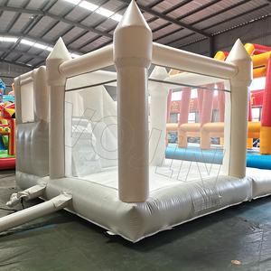 Château gonflable pour mariage, combo château gonflable avec toboggan, blanc, plus populaire, avec fosse à bille, en vente, livraison gratuite - Product Image 3