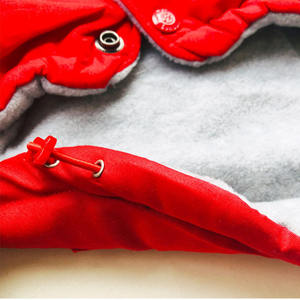 En çok satan Pet giyim yavru ceket kürk Trim kış kapşonlu kalın sıcak pamuk kırmızı köpek giysileri ceket - Product Image 6