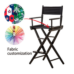 Mobilier de luxe portable, réglable sur mesure, chaise pliante de directeur de camp en bois massif - Product Image 5