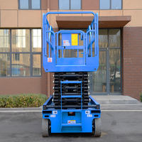 Plateforme élévatrice à ciseaux portable Wemet, plateforme de levage hydraulique mobile, alimentation électrique AC, capacité de 110 kg, 16 m