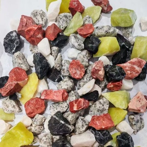 <span class=keywords><strong>Galets</strong></span> de verre perméables à l'eau, polis à l'eau, en pierre naturelle, cinq couleurs, adhésifs - Product Image 2
