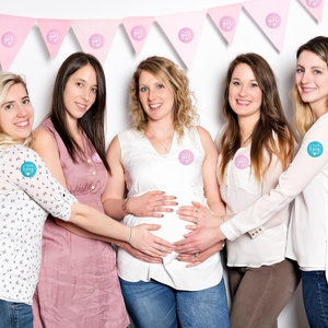 Autocollants pour fête <span class=keywords><strong>de</strong></span> révélation du sexe, autocollants <span class=keywords><strong>de</strong></span> vote pour équipe garçon ou équipe fille, jeu <span class=keywords><strong>de</strong></span> révélation du sexe garçon ou fille, bleu et rose - Product Image 3