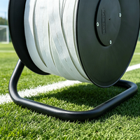Machine de marquage des lignes de terrain de football 50m/75m, manuelle, mobile, avec logo personnalisé, en polypropylène, garantie 12 mois, Vance Sports