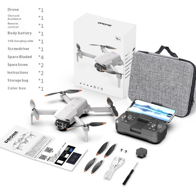 L106 Pro RC Foldable Quadcopter Beginner Drone Brushless Motor Mini Optical Flow Remote Control FPV 3KM Camera Dual Camera