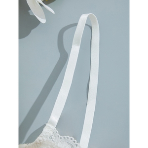 Soutien-gorge corset et bustiers sans couture en dentelle blanche respirante, sculptant le corps, push-up, tricoté, pour femmes - Product Image 4
