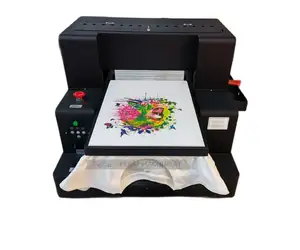 A3 L805 L1800 DTF/DTG Flatbed Automatic Printer Large Format Direct to Clothing Fabric Printing Machine with White Ink Mixer