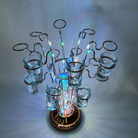 Présentateur de bouteille Rechargeable Offres Spéciales VIP Service Glorifier affichage LED support de verres à liqueur support pour mariage en boîte de nuit