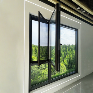 نافذة بابية حديثة مخصصة بأسعار معقولة مقاومة للإعصار من سبائك الألومنيوم - Product Image 2