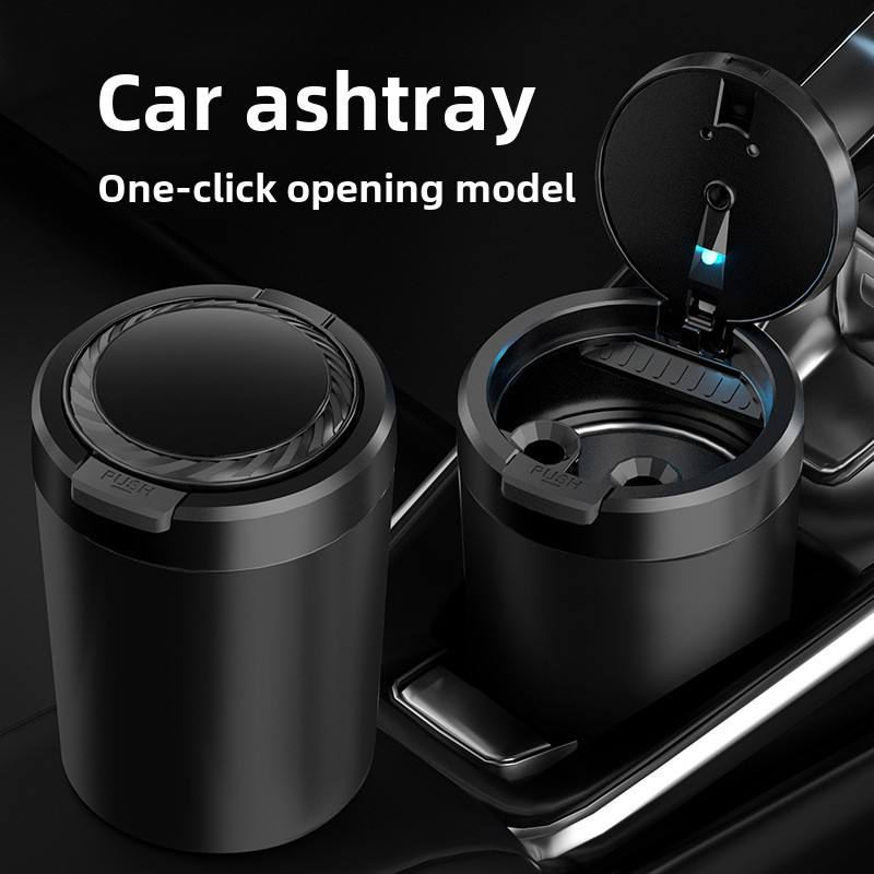 Yiruibrand YHG03 Portable Car Ashtray - Advanced Sense One-Click Lid Opening | Auto Interior Supplie