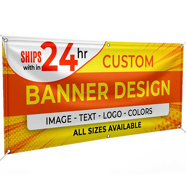 Large Size Custom Printing Outdoor Advertising Banner Backdrop Polyester Vinyl Mesh Banner