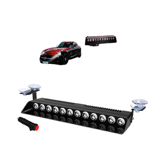Feux de signalisation clignotants jaunes à LED pour voiture et camion DC12V 36W Modèle S12 12SMD avec ventouse pour tableau de bord, intérieur et pare-brise - Product Image 1