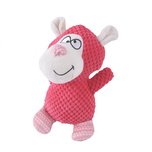 Wholesale Hot Sale Plush Toys With Squeaker Corduroy Pet Interactive Animal Shape <b>Dog</b> Pet Chew Toys Teeth Cleaning Plush Toy - Product Image 3