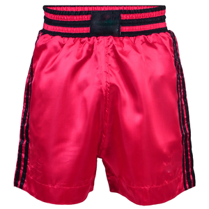 Shorts de boxe MMA professionnels à séchage rapide en tissu extensible pour l'entraînement et les combats, shorts de boxe en satin rose pour hommes avec bande latérale noire - Product Image 6