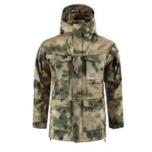 Custom German Camouflage Tactical SoftShell Jackets Formal Blue Shark Skin Sharkskin Hood Black Turkish <strong>Canvas</strong> Combat <strong>Uniforms</strong> - Product Image 3
