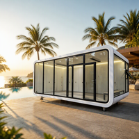 Maison Modulaire Conteneurisée Personnalisable de Luxe Moderne, Cabine Mobile Extensible en Acier, Mini-Maison Préfabriquée Mobile