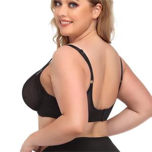 Logo personalizzato Sexy <span class=keywords><strong>donna</strong></span> Plus Size reggiseno Push up a copertura completa reggiseno senza fili trasparente <span class=keywords><strong>balconcino</strong></span> sfoderato intimo - Product Image 5