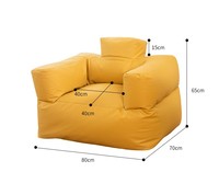 Coussin de fauteuil en tissu technique imperméable et anti-taches, style minimaliste nordique, neuf, pour canapé relax.