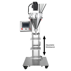 Máquina de llenado de polvo semiautomática vertical con dosificador de tornillo sin fin para café, especias, proteínas, harina, almidón, chile, leche, de acero inoxidable - Product Image 6