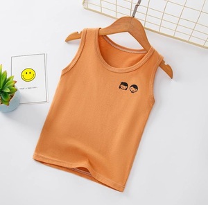 Di Estate dei capretti 100% Del Cotone Delle Ragazze Dei Ragazzi T-Shirt Senza Maniche Solido Dei Bambini Solido delle Parti Superiori Maglietta Per Il <span class=keywords><strong>Bambino</strong></span> - Product Image 6