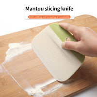 Petits gadgets de cuisine outil de cuisson à main gâteau nourriture pâtisserie hachoir plus lisse cutter grattoir à pâte en plastique